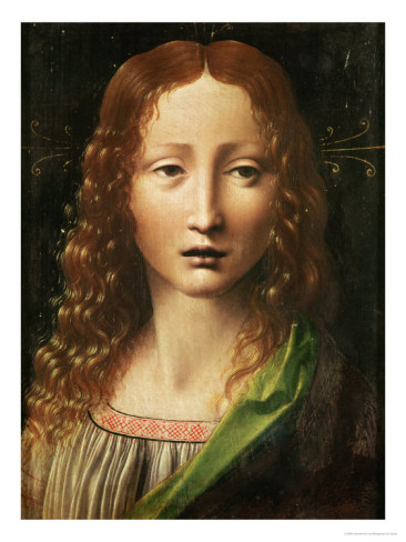 Head Of The Saviour - Leonardo Da Vinci Painting